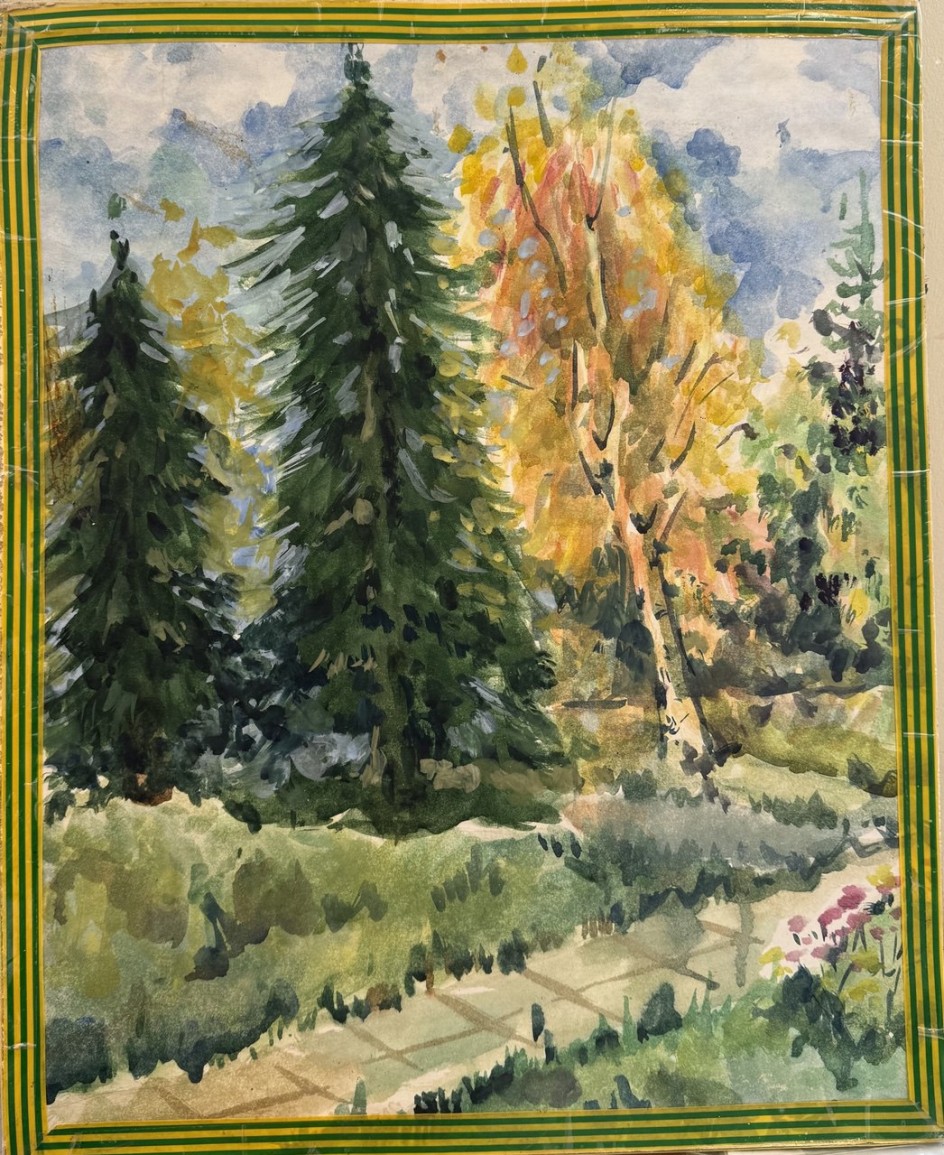 "Мелодия осени в зеленой гамме"