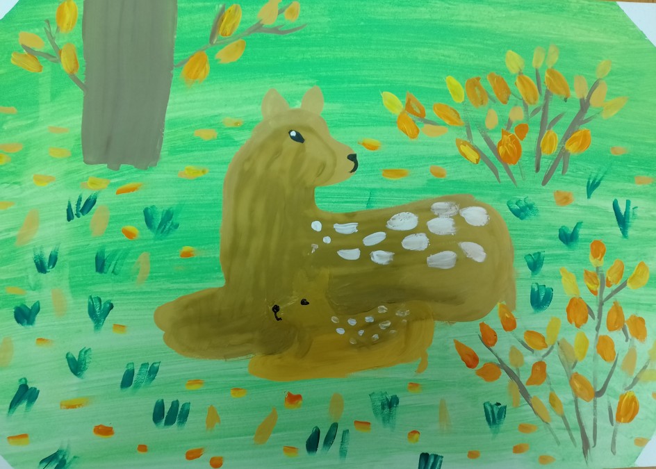 "Олени в осеннем лесу"