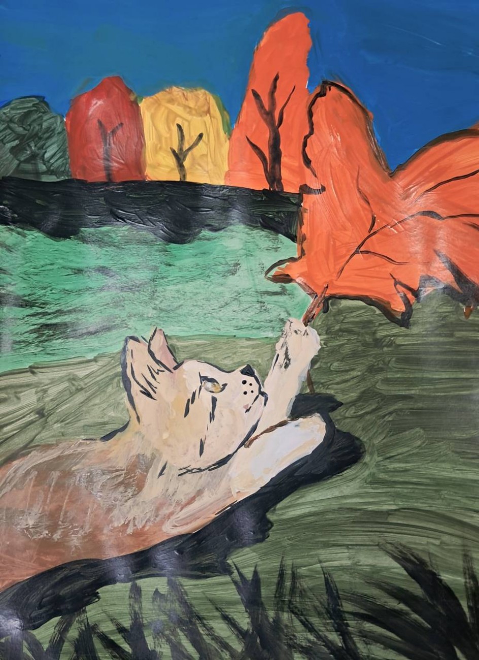 «Котёнок в осеннем лесу»