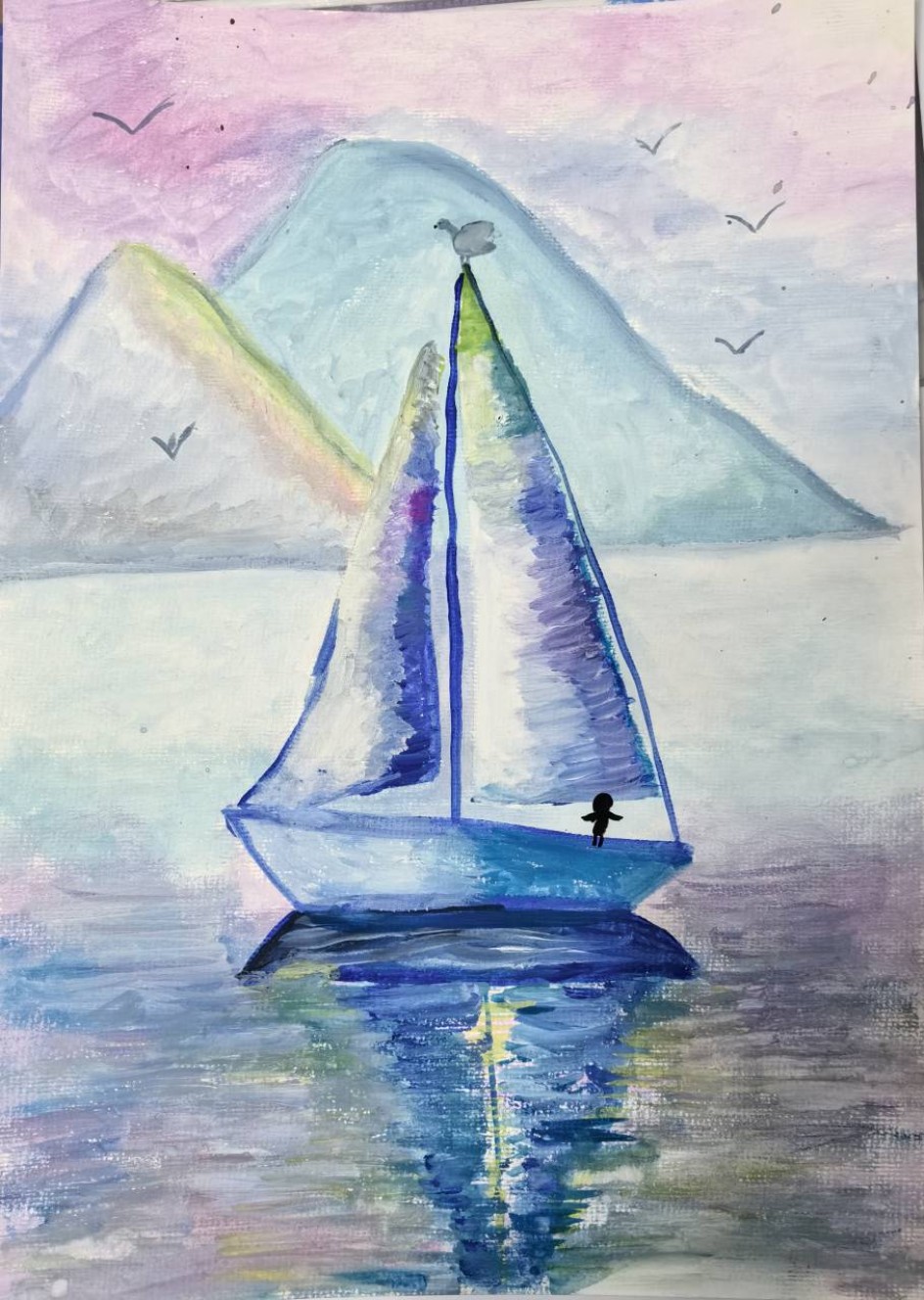 По глади моря