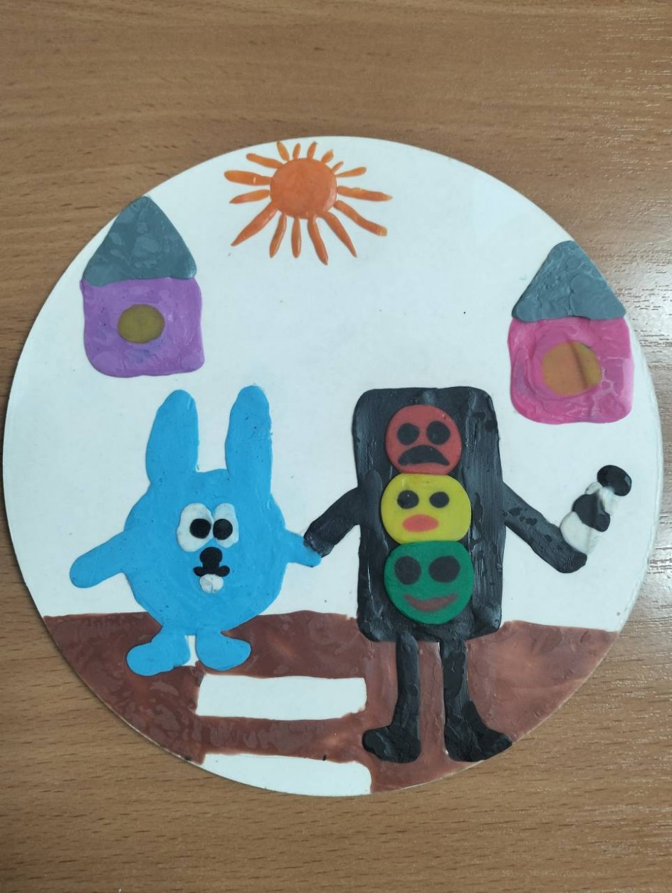 Смешарик Крош и Светофор