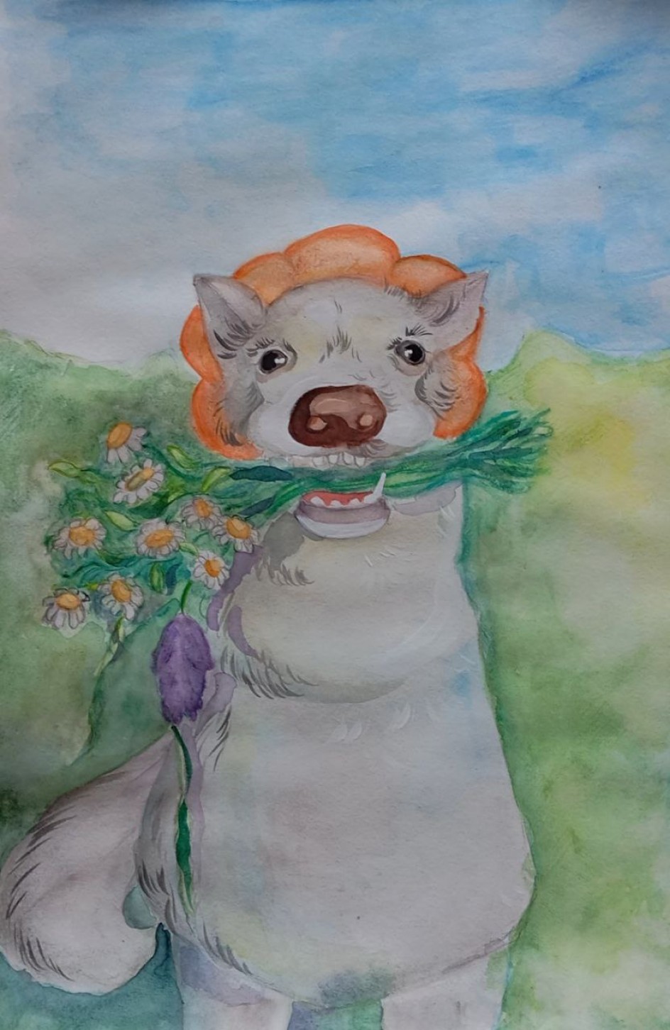 "Цветочный пес"