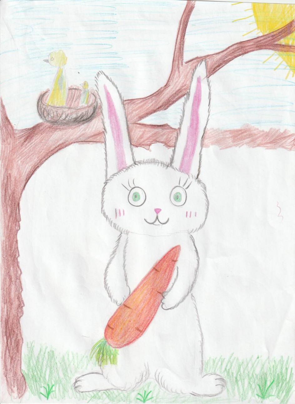 Заинька с морковкой