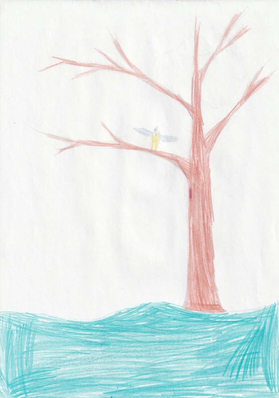 птичка на веточке