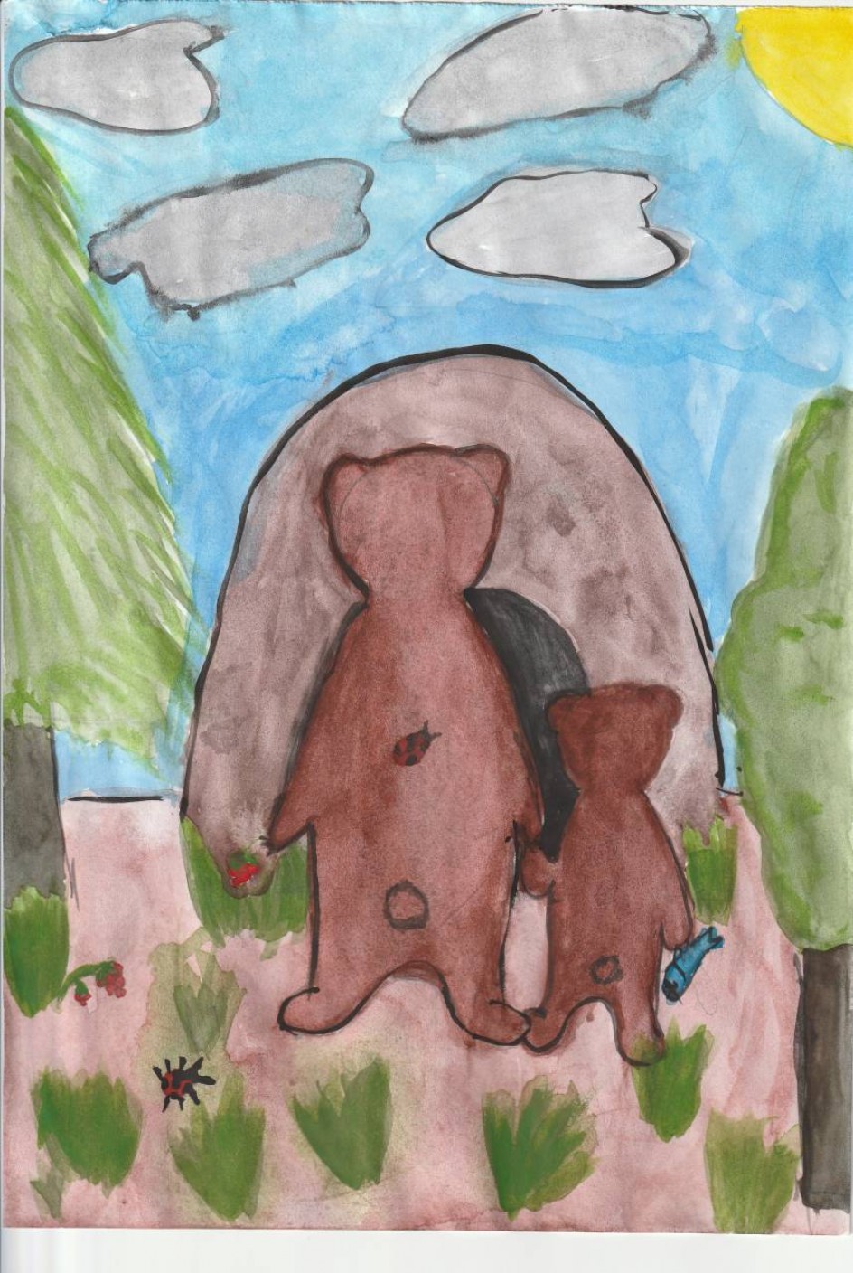 мама Медведица и Мишка-малышка