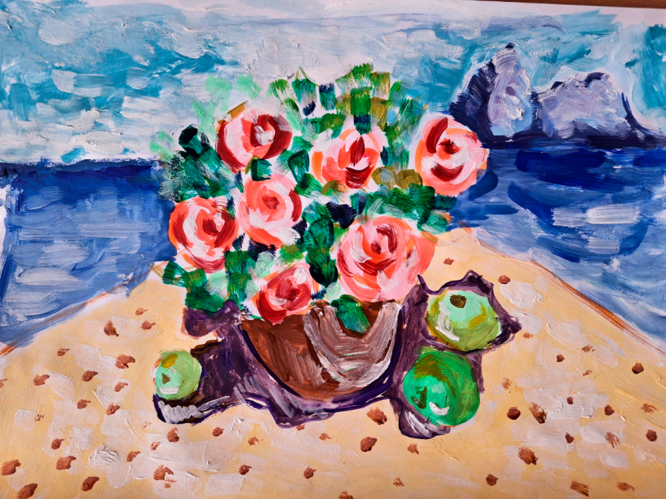 Цветы у моря