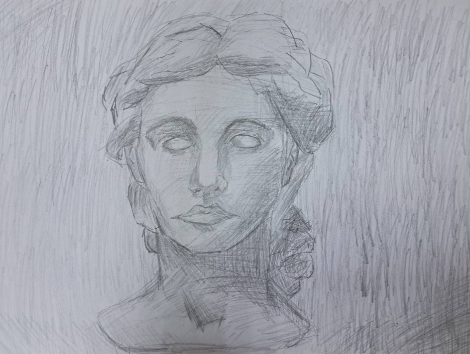 «Рисунок гипсовой головы».