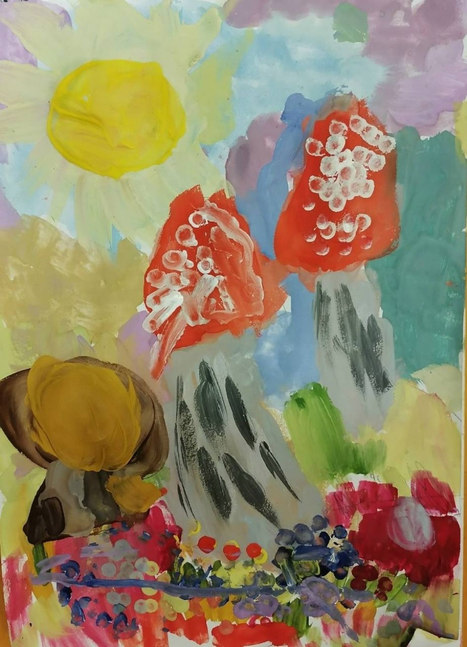 Грибы на ягодной поляне