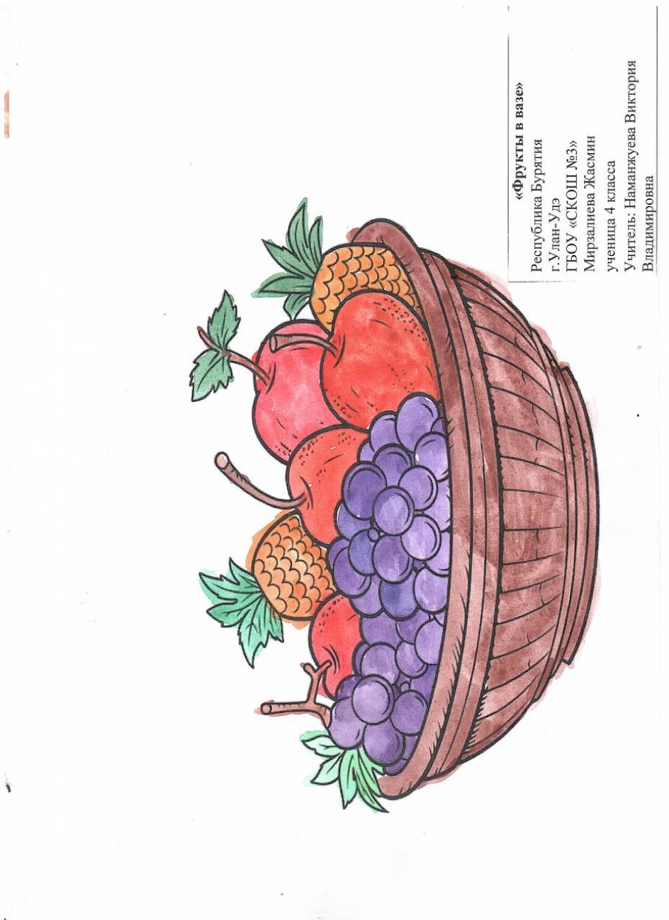 Фрукты в вазе