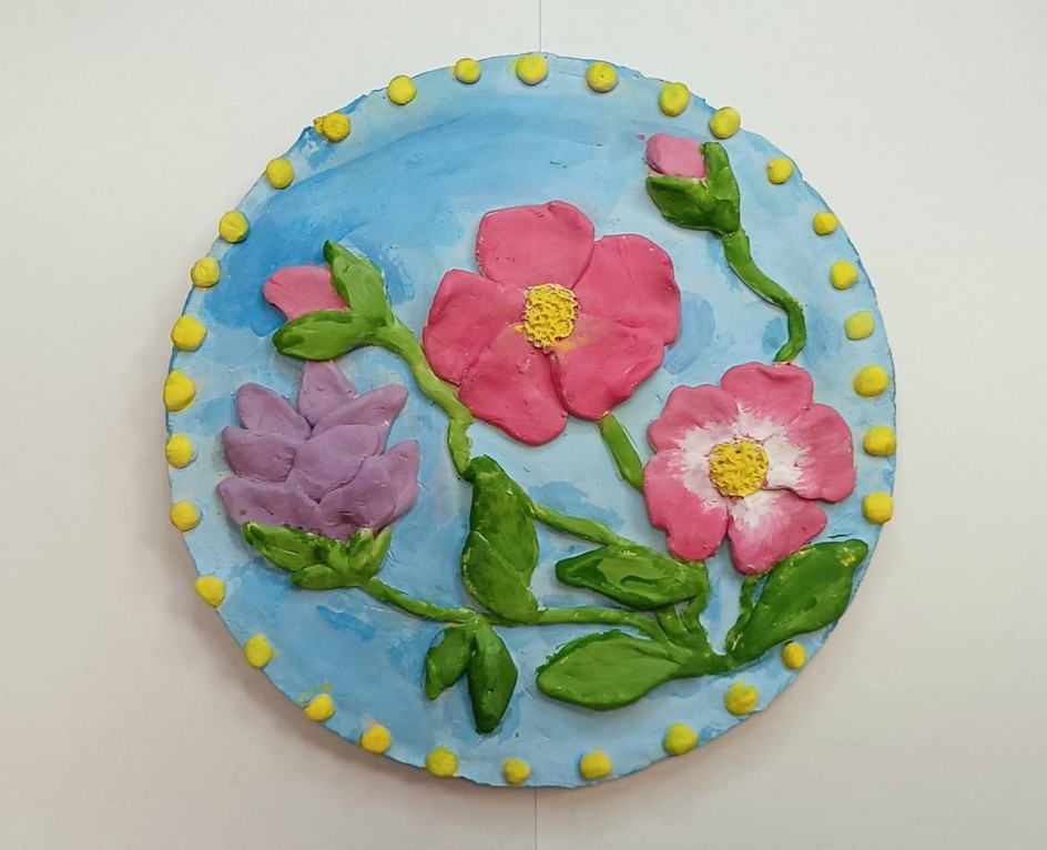 Панно с цветами