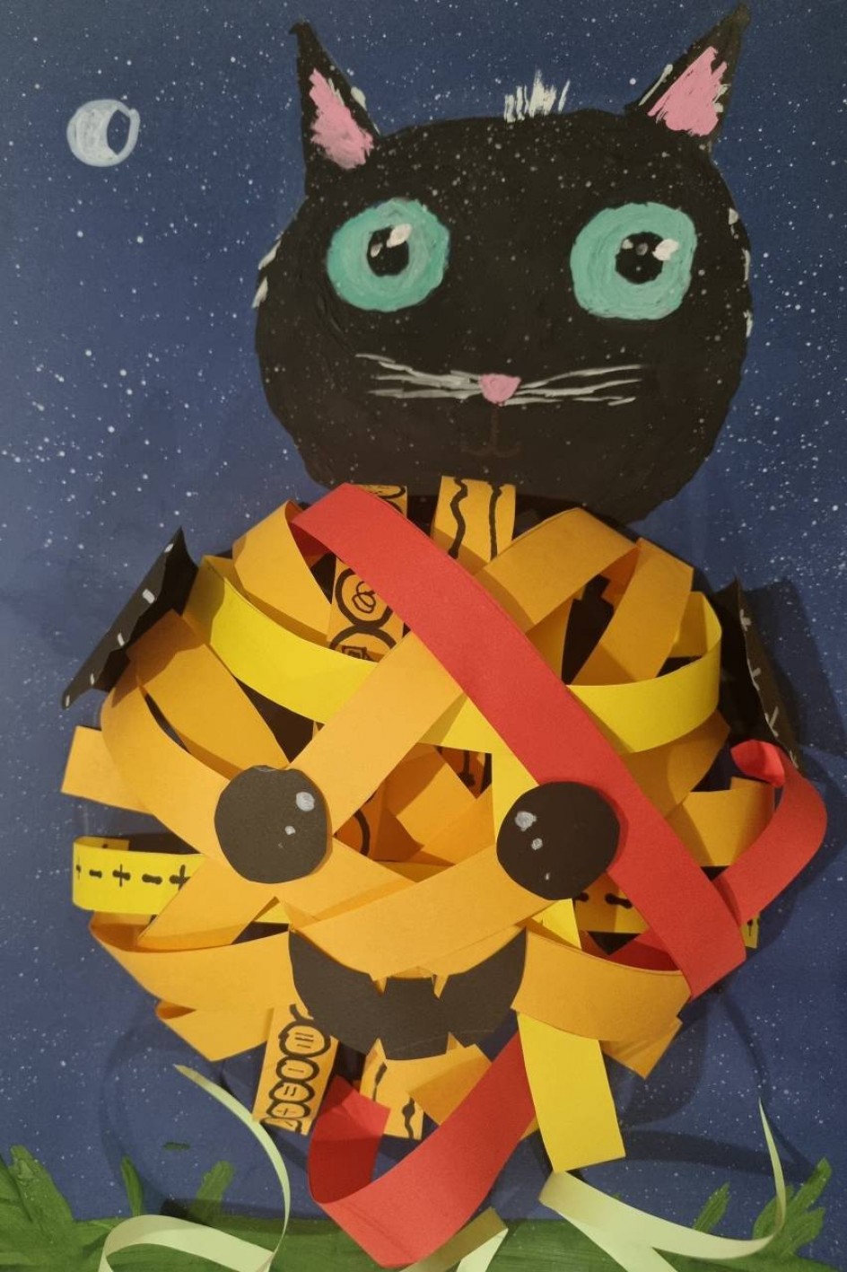 Котёнок и Тыква на Хэллоуин