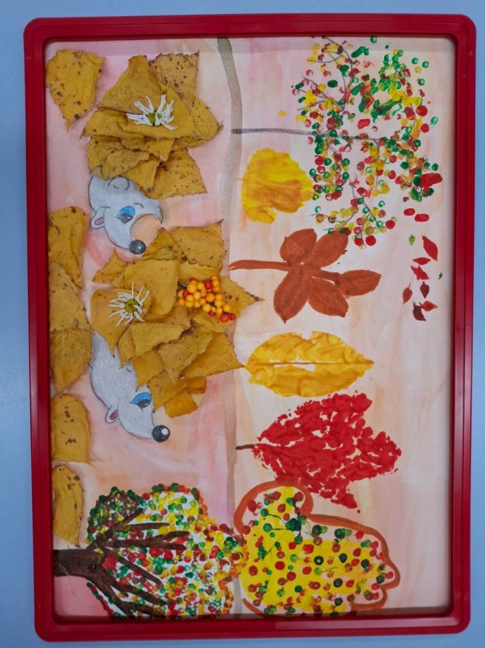 Ежики в волшебном осеннем лесу