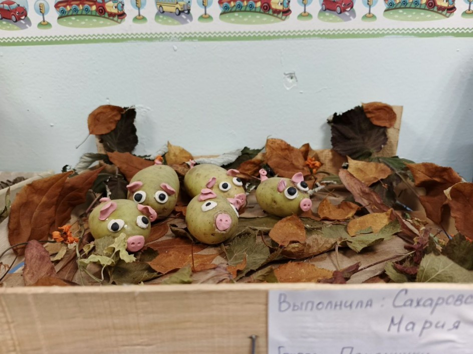 Поросята в осеннем лесу