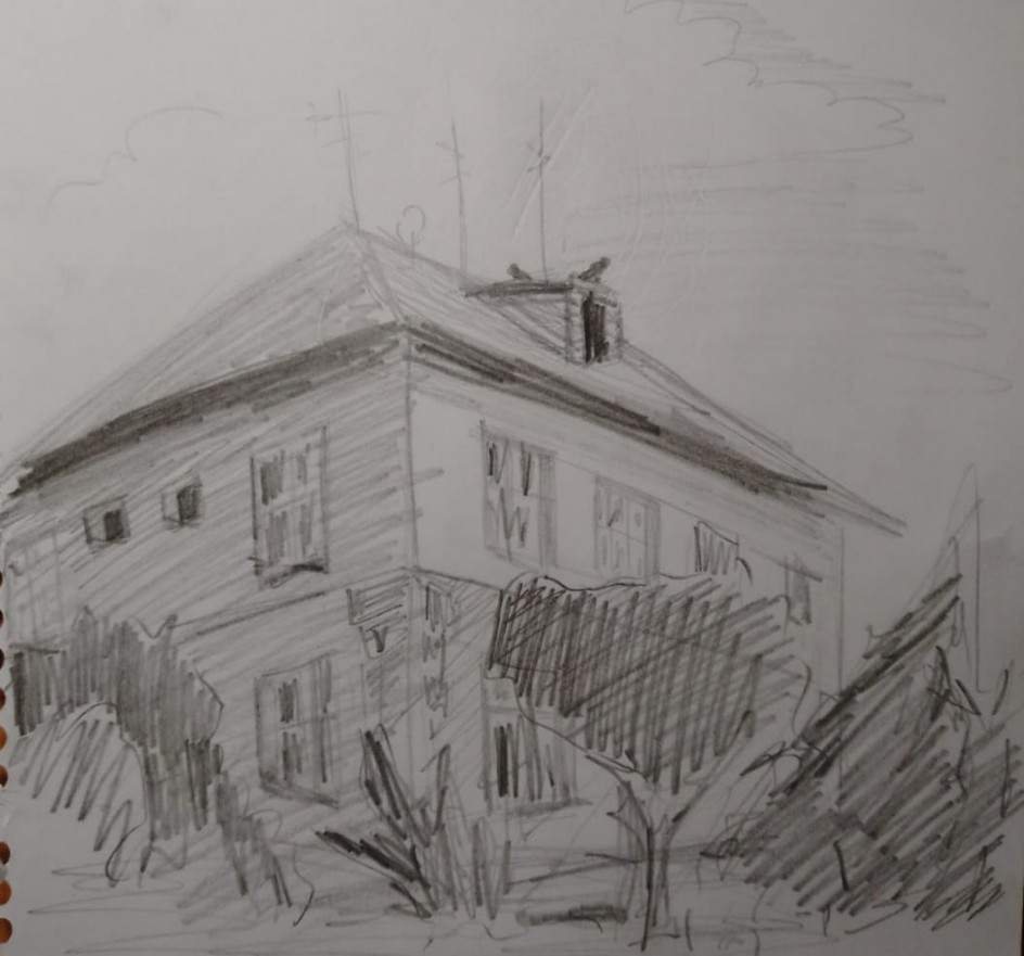 На пленэре по родному городу