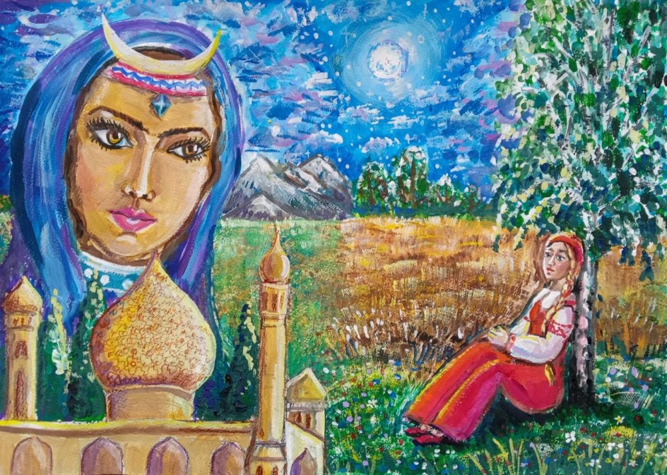 По мотивам стихотворения С. Есенина "Шаганэ ты моя, Шаганэ..."