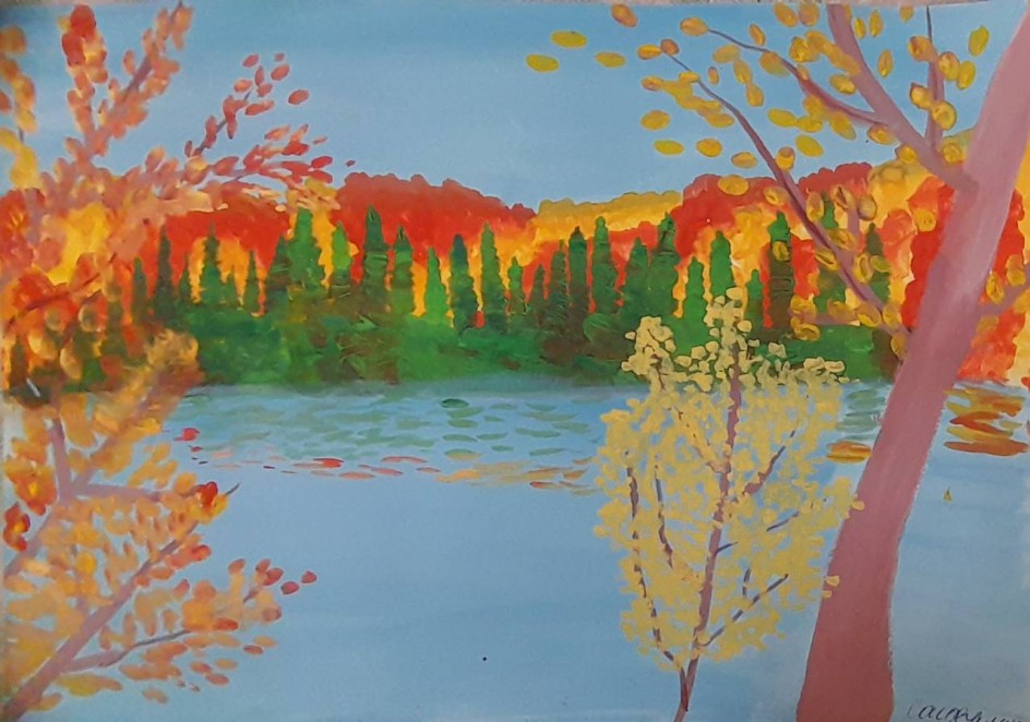 Осень чудом ярким светится