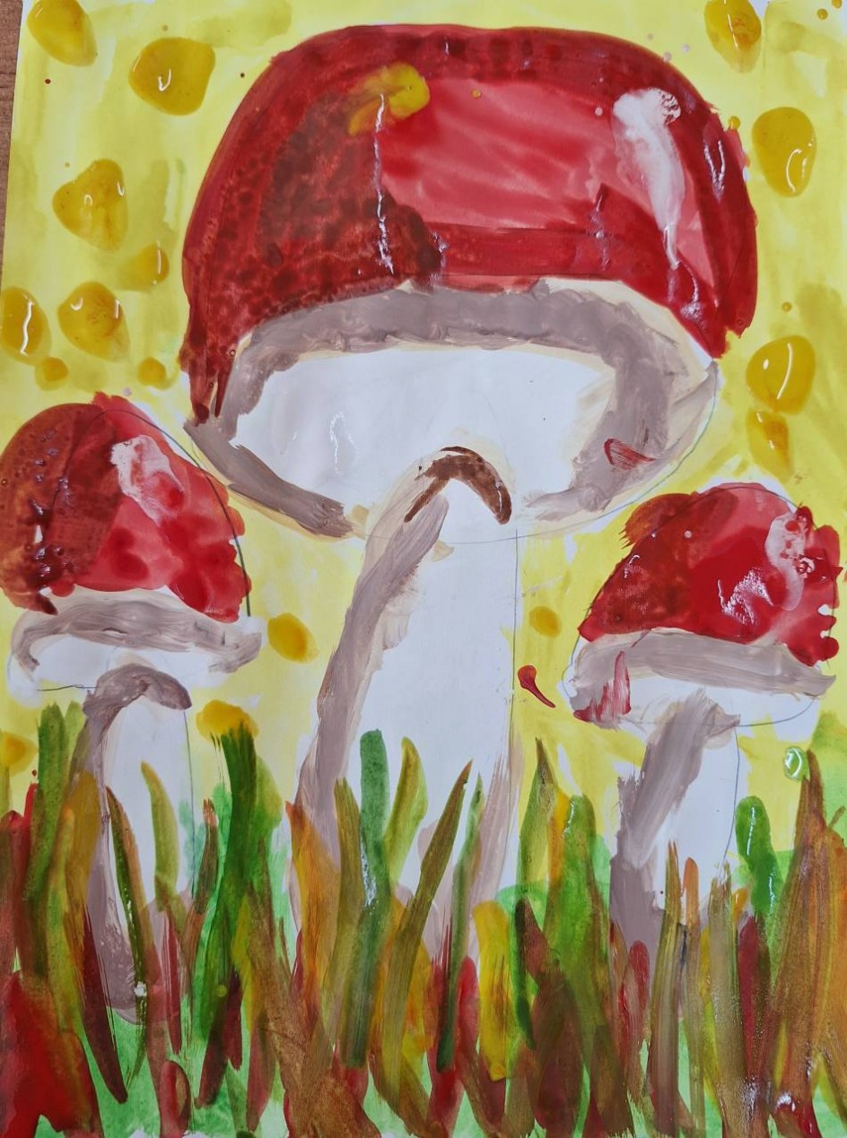 "Шляпа красная на нем"