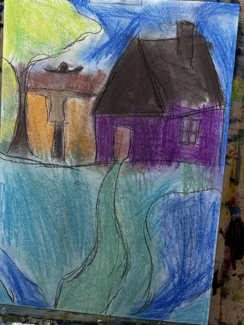 Осенний вечер у дома