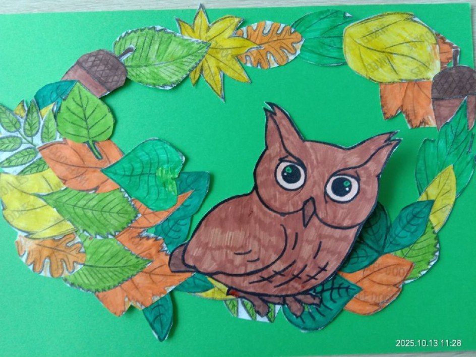 "Сова в осеннем лесу"