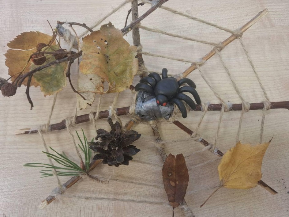 Паучок на паутинке