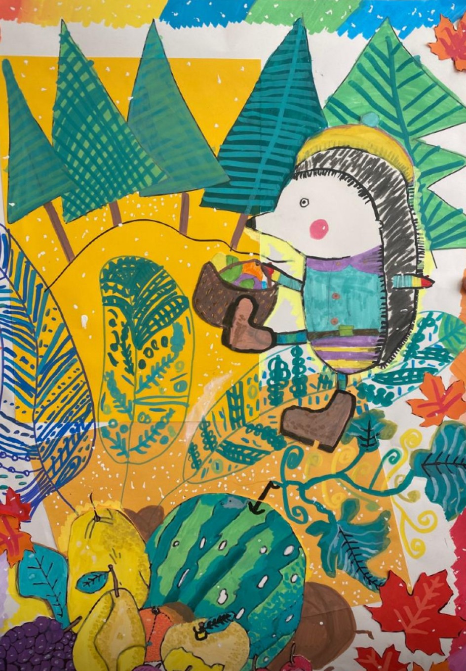 В осеннем лесу