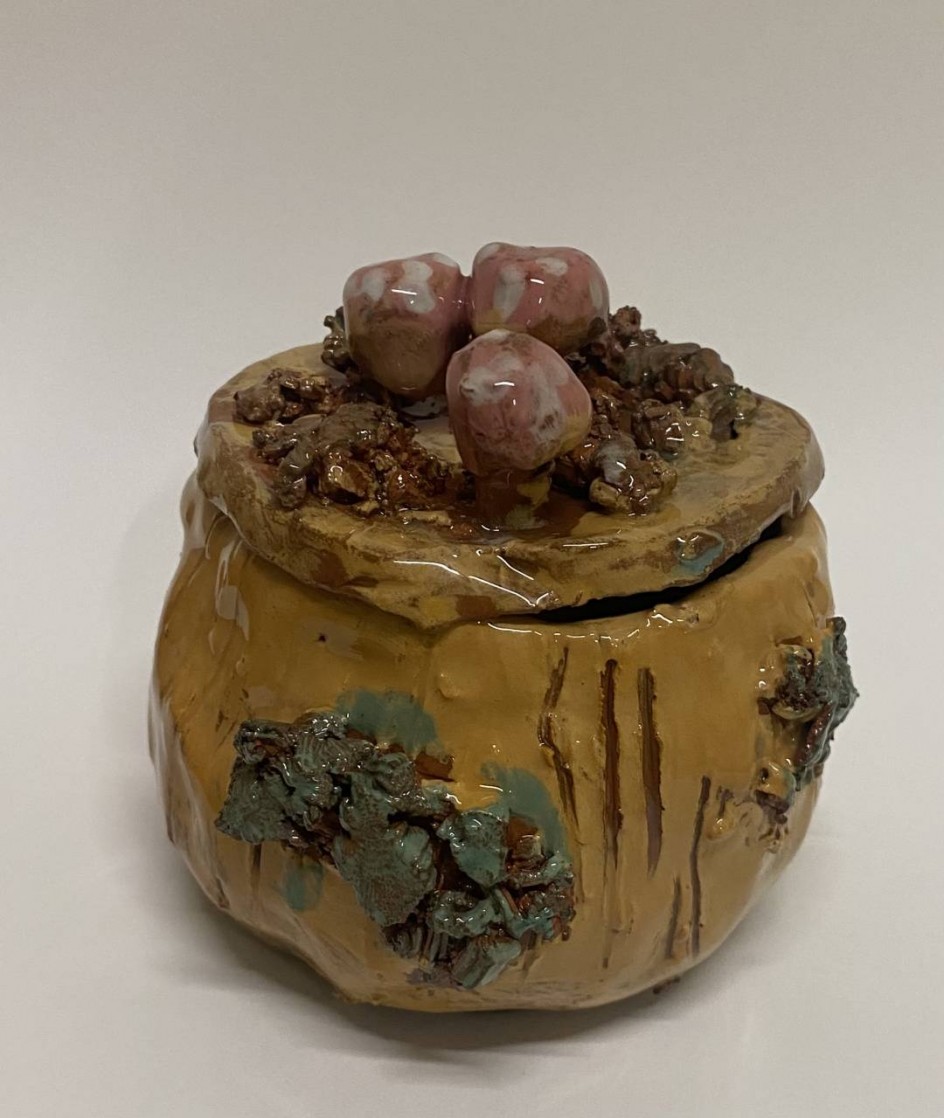 Пенёк с грибами