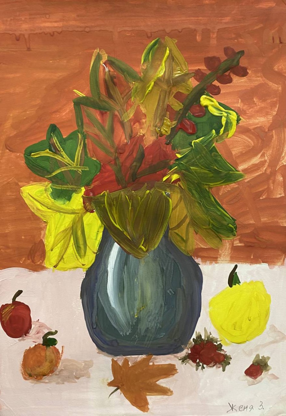 Осеннии листья в вазе