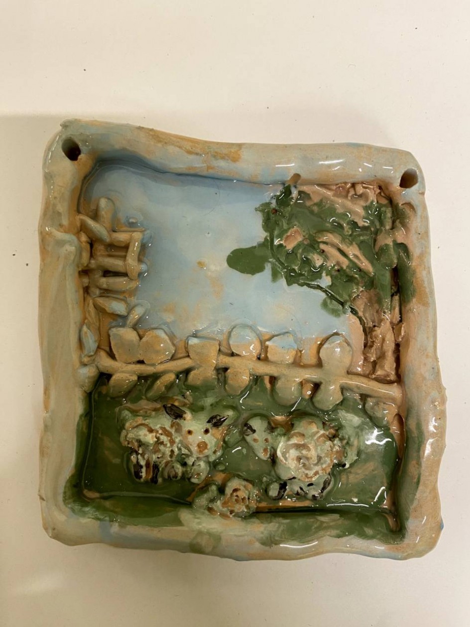 Овечки на лугу