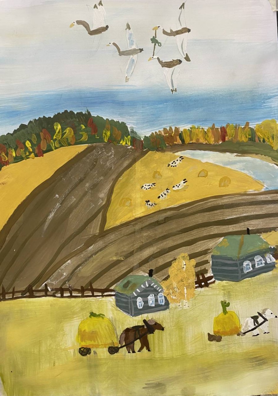 Осень в деревне