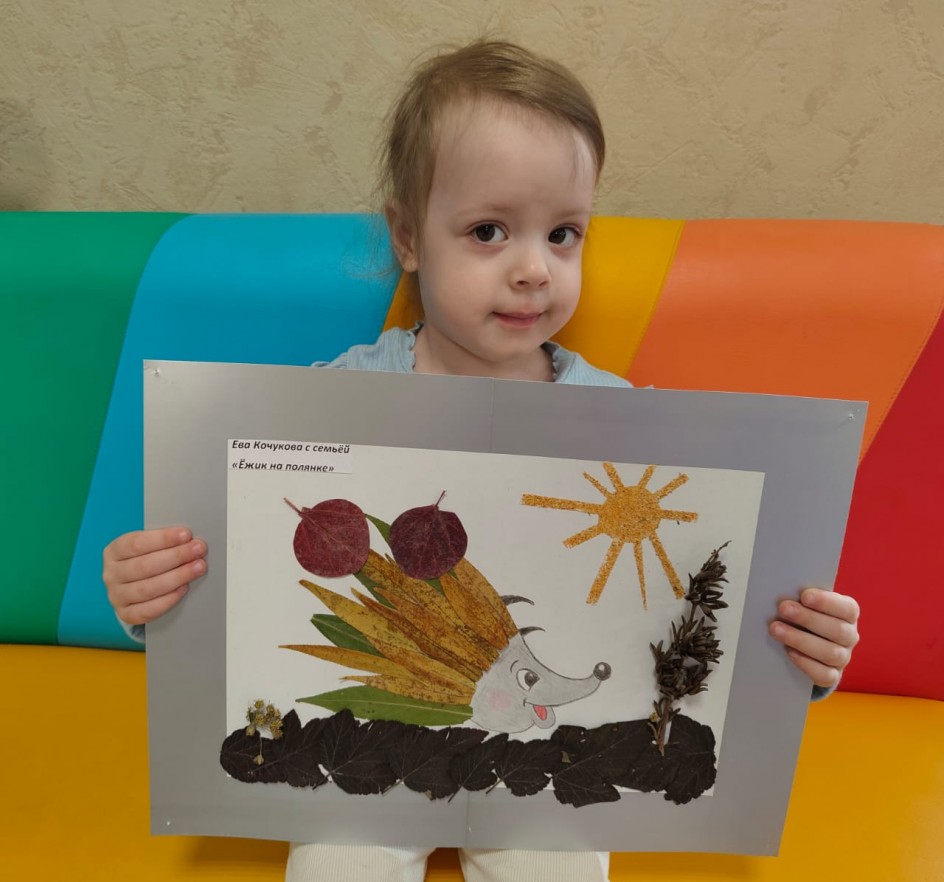 Ёжик на полянке