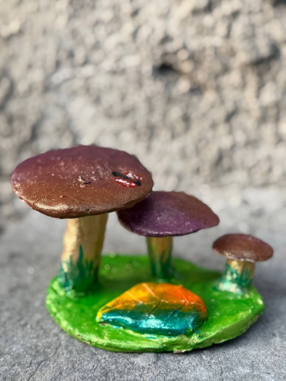 Поляна с грибами