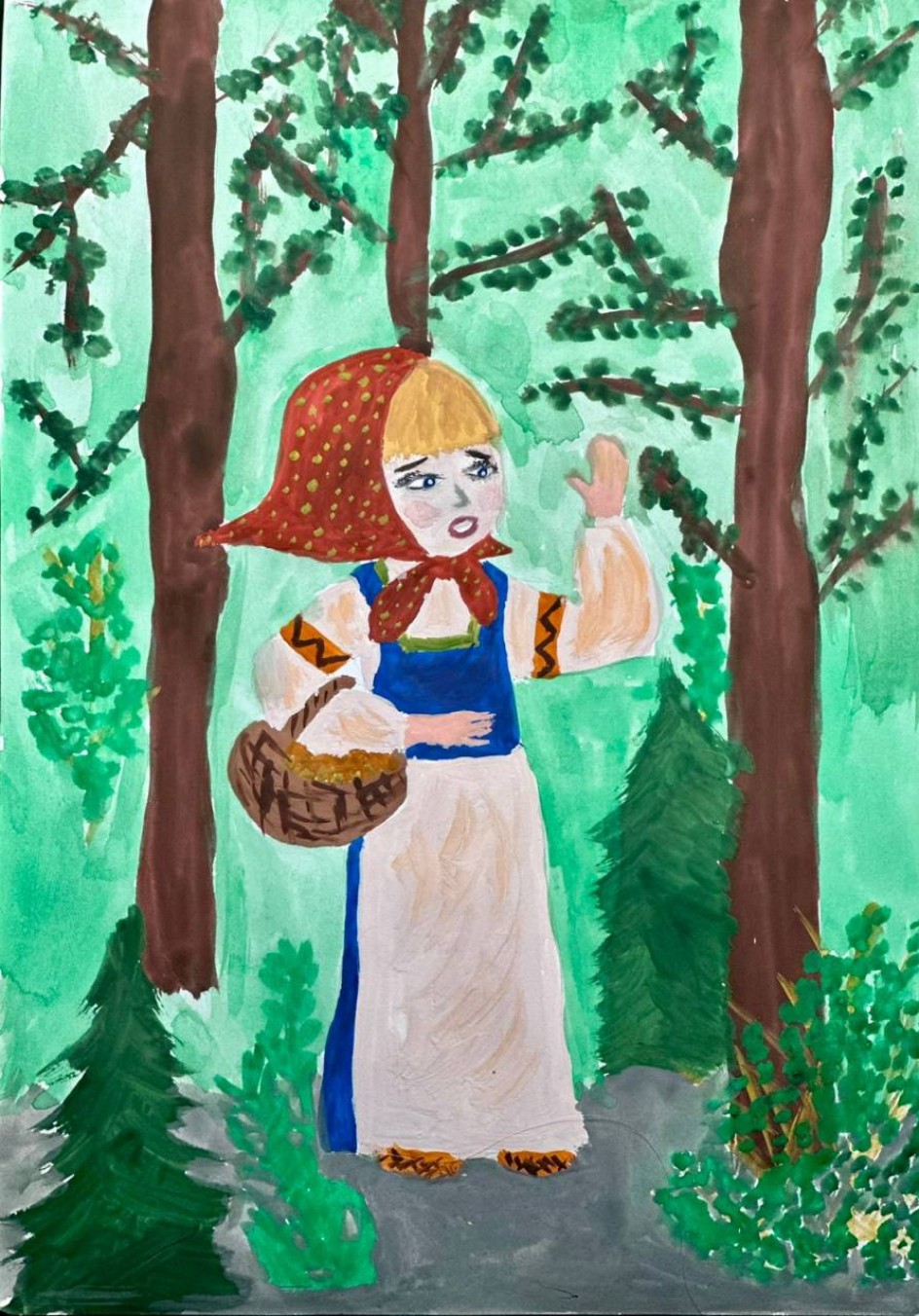 Маша из сказки "Маша и медведь"