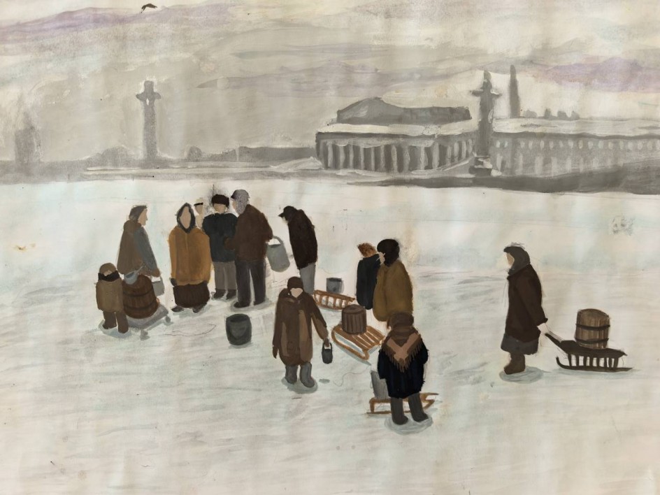 "Тяжелое время блокады Ленинграда"