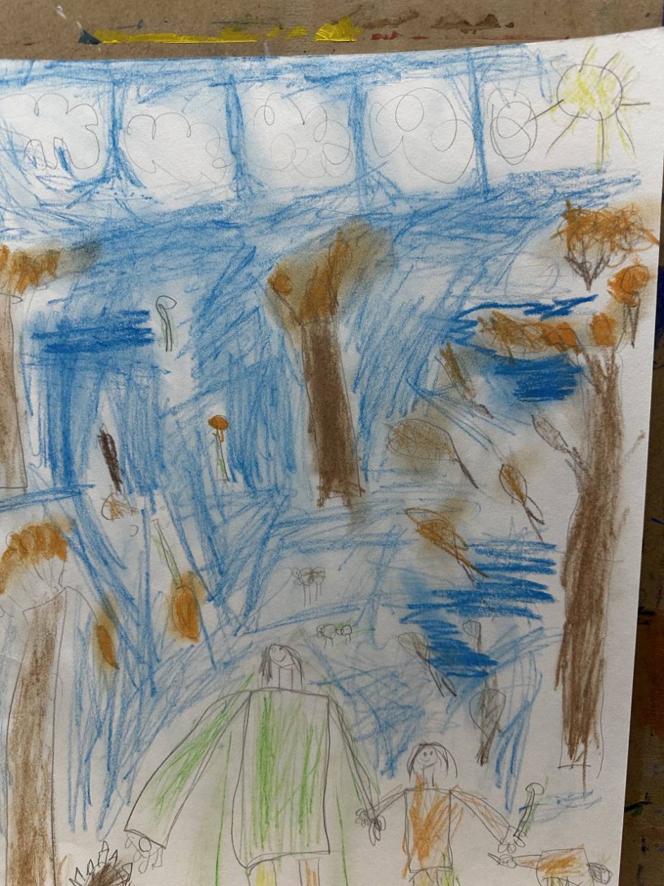 Осень. Папа и я