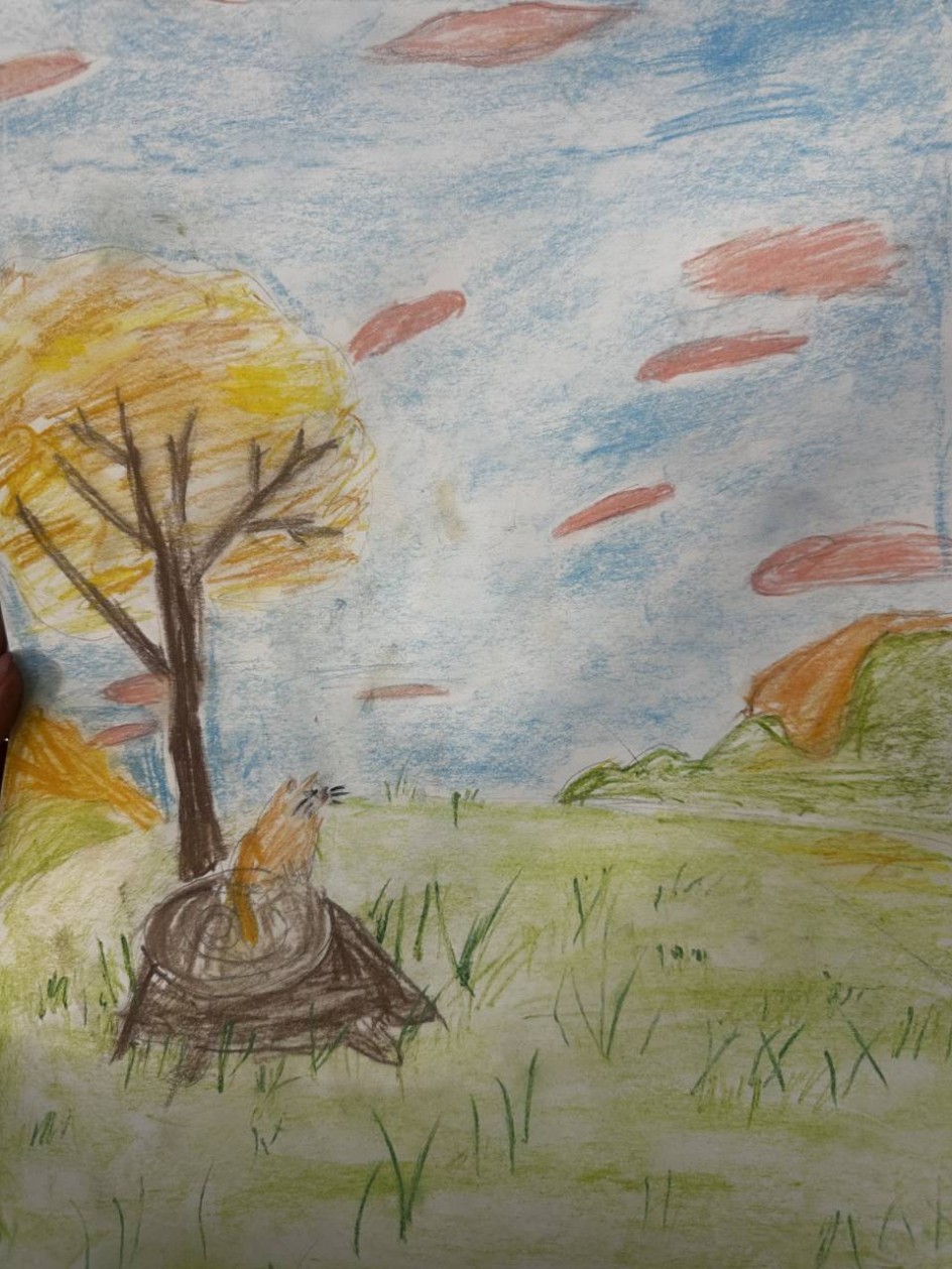 Котик и осень