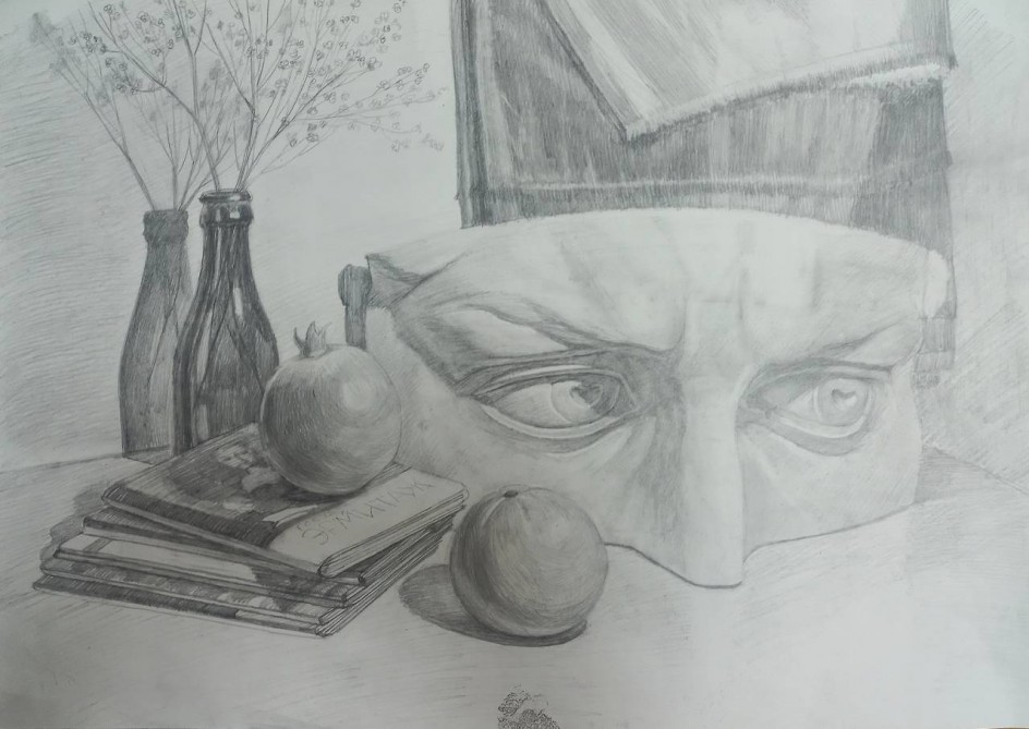 Натюрморт с гипсовой фигурой