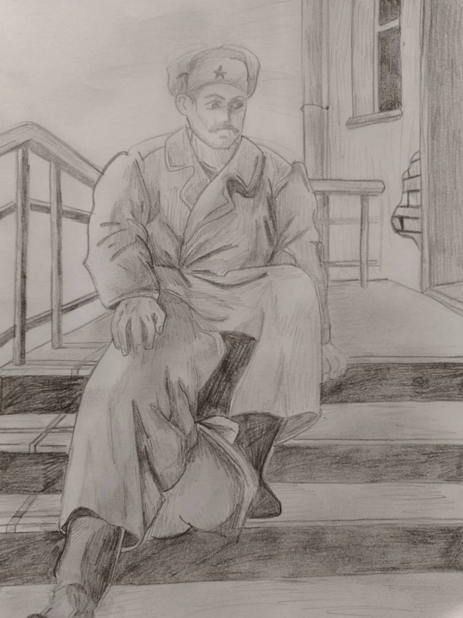 Иллюстрация к произведени. А.Лиханова "Голгофа"