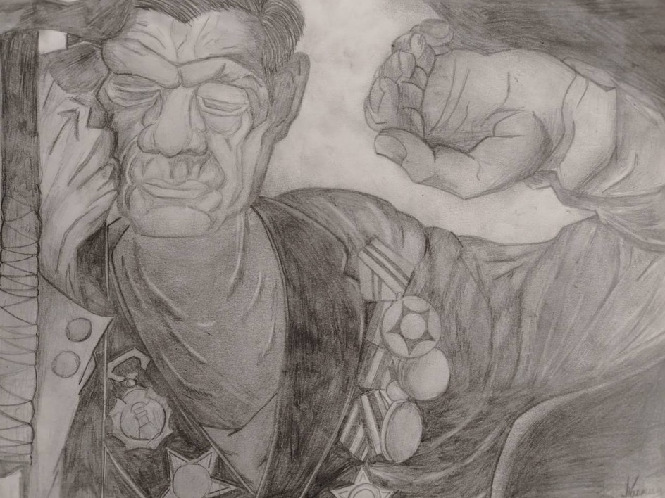 Иллюстрация к произведени. А.Лиханова "Голгофа"