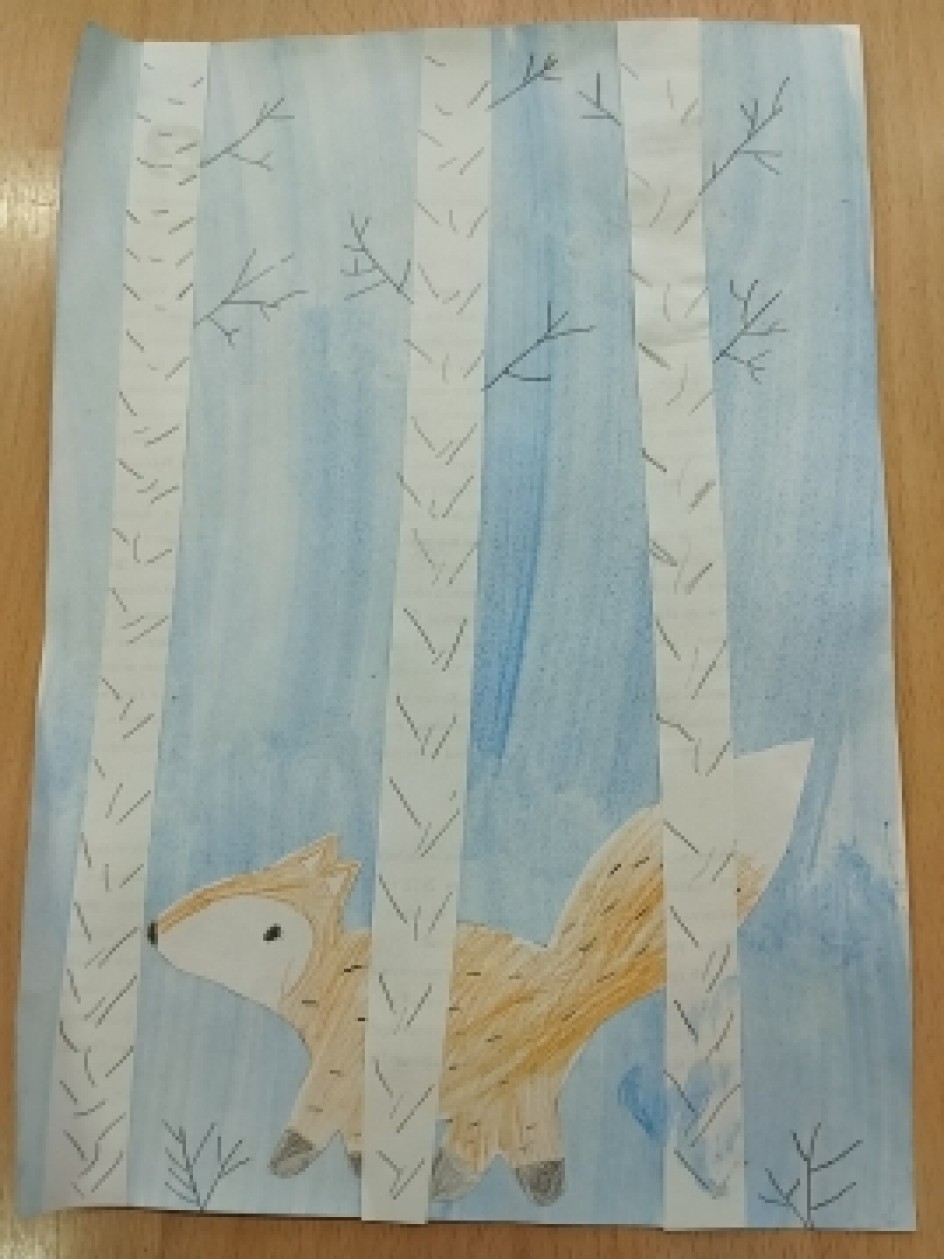 Лиса в лесу