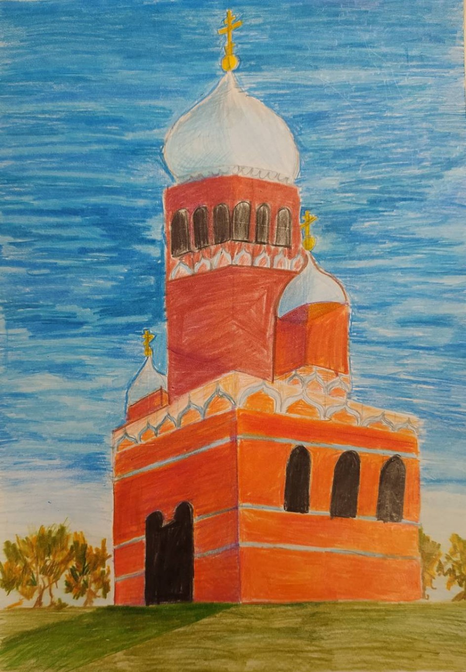 "Храм под ярким мирным небом"