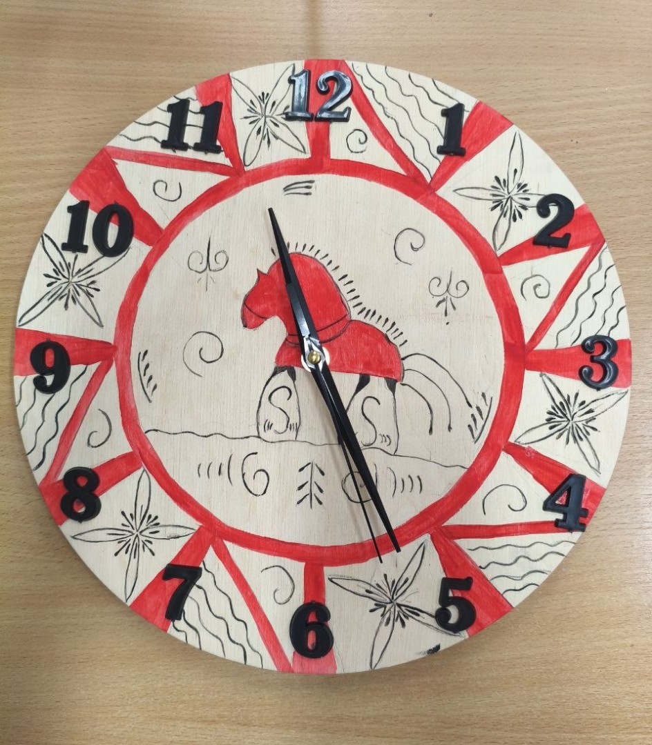 Часы. Мезенский конь