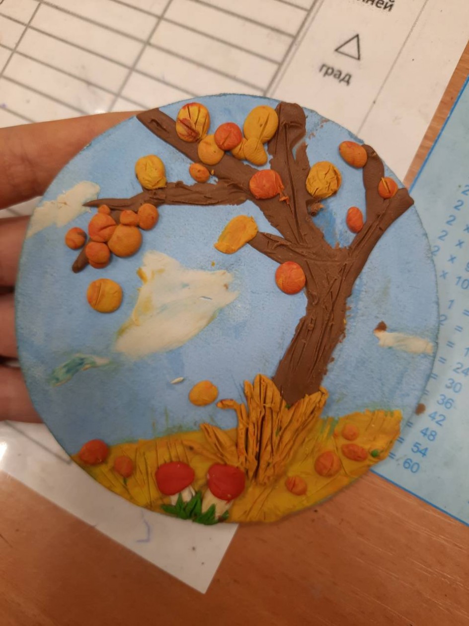 Тондо Пластилинновая живопись