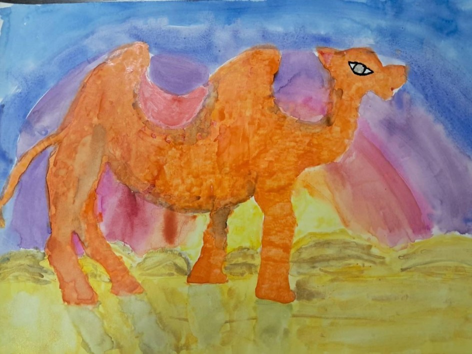 Бактриан на закате