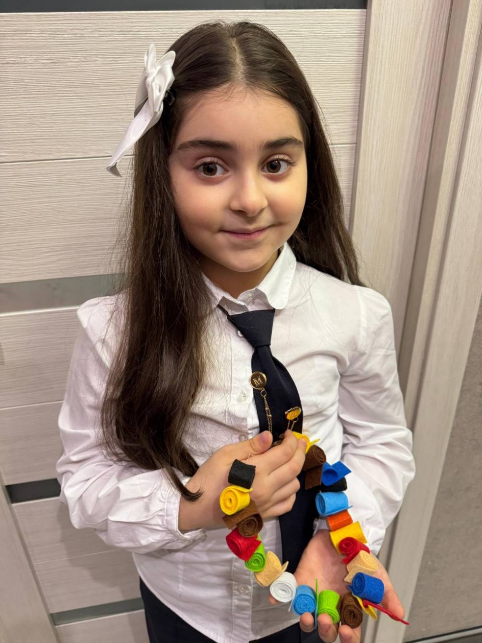 Осенние бусы из фетра