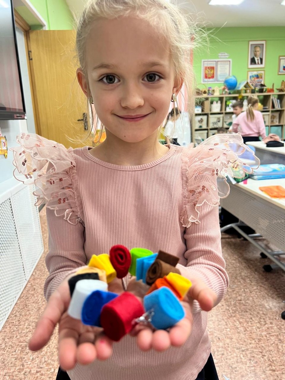 Осенние бусы из фетра