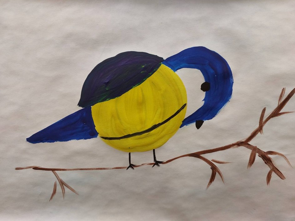 "К нам синичка прилетела "