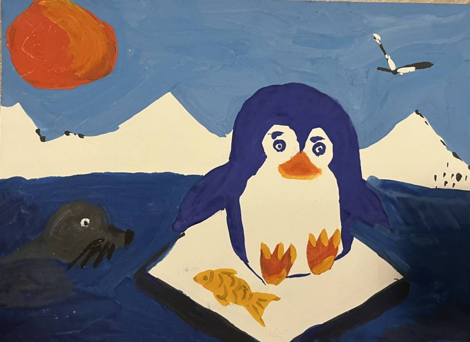 Пингвиненок и его друг