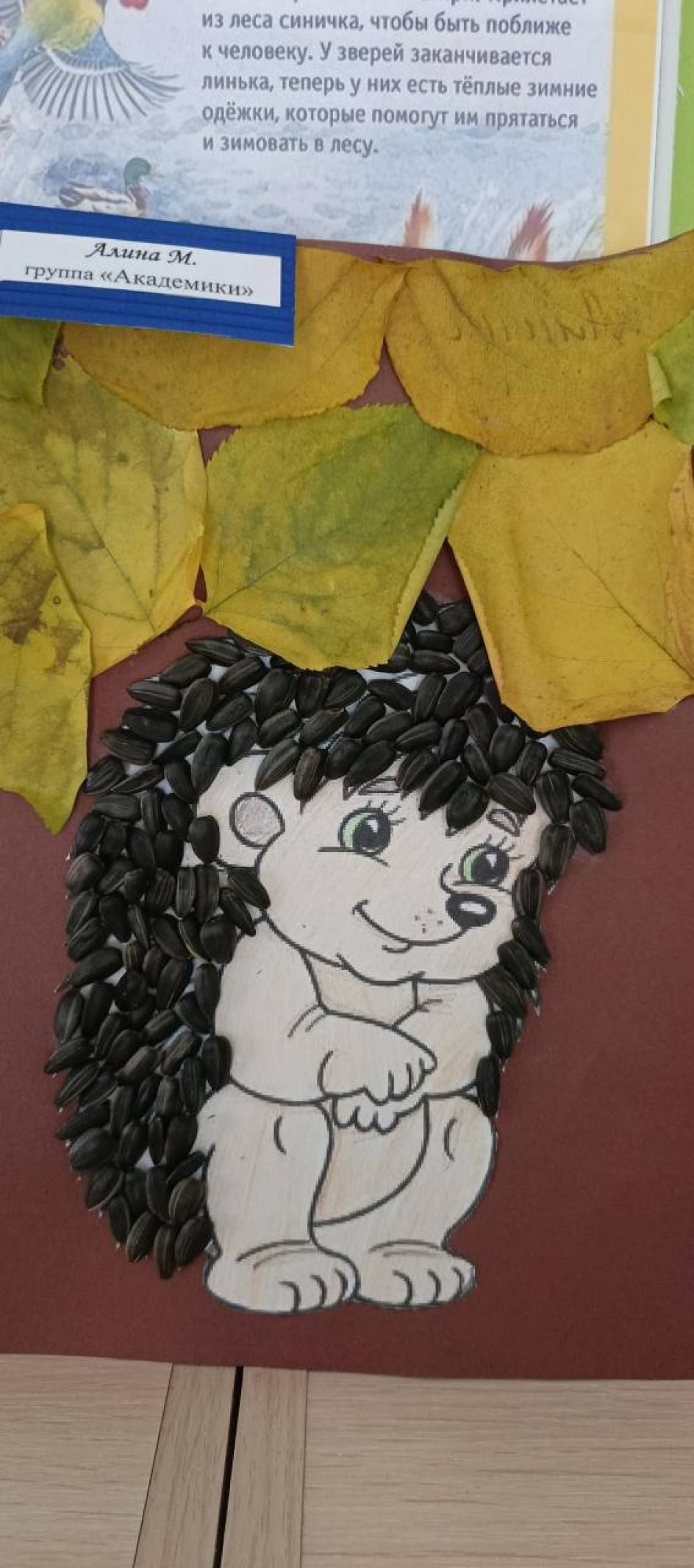 Ежик осенью