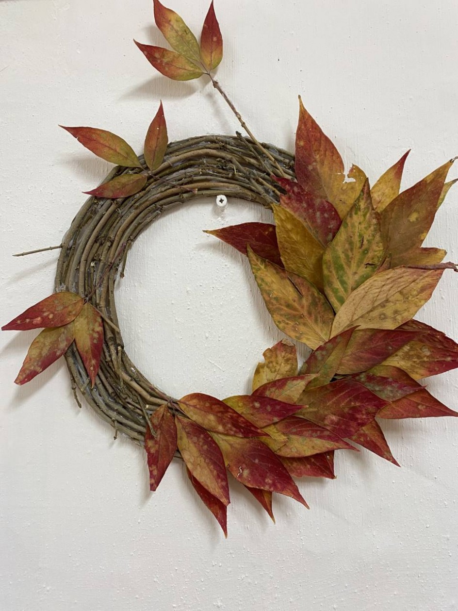 Осенний венок "Осенняя мозаика