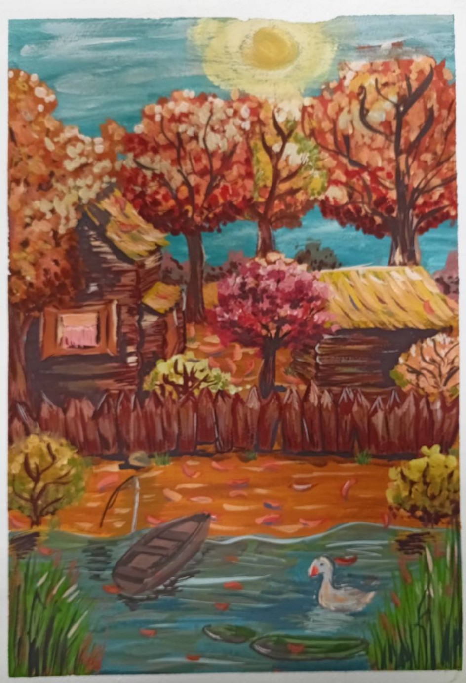 Осенняя деревня